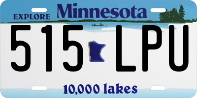 MN license plate 515LPU