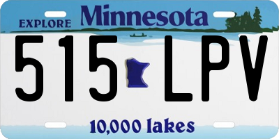 MN license plate 515LPV