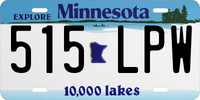 MN license plate 515LPW