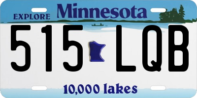 MN license plate 515LQB