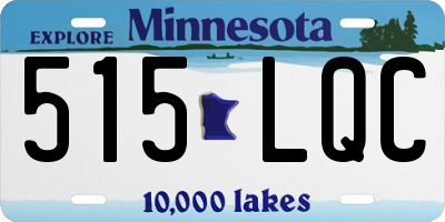 MN license plate 515LQC