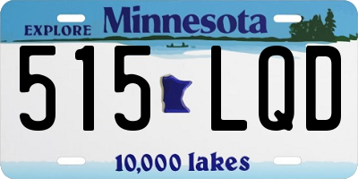 MN license plate 515LQD