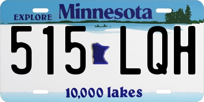 MN license plate 515LQH