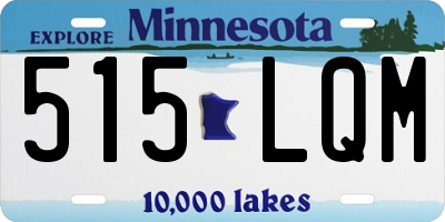 MN license plate 515LQM