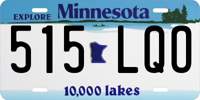 MN license plate 515LQO