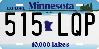 MN license plate 515LQP