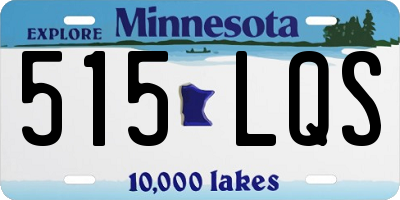 MN license plate 515LQS