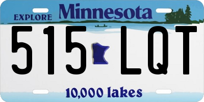 MN license plate 515LQT
