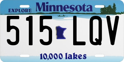 MN license plate 515LQV