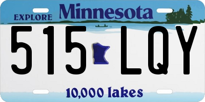 MN license plate 515LQY