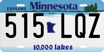 MN license plate 515LQZ