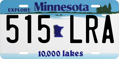MN license plate 515LRA