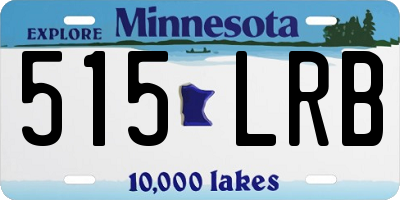 MN license plate 515LRB