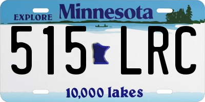MN license plate 515LRC