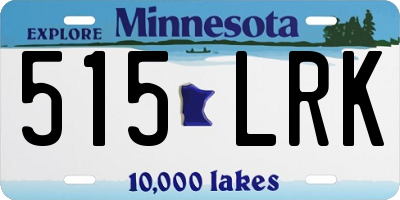 MN license plate 515LRK