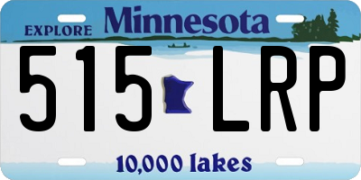 MN license plate 515LRP