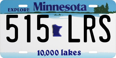 MN license plate 515LRS