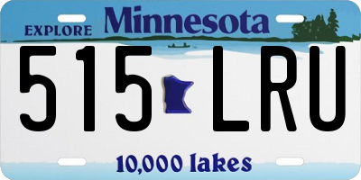MN license plate 515LRU