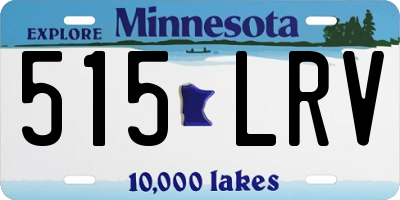 MN license plate 515LRV