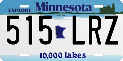 MN license plate 515LRZ