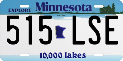 MN license plate 515LSE