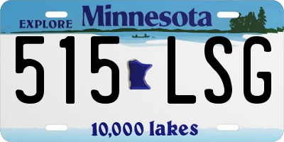 MN license plate 515LSG