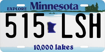 MN license plate 515LSH