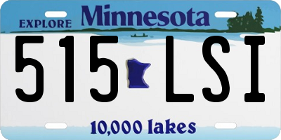 MN license plate 515LSI