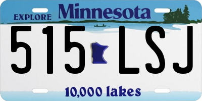 MN license plate 515LSJ