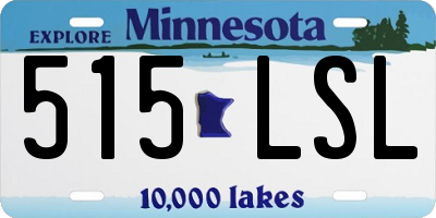 MN license plate 515LSL