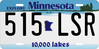 MN license plate 515LSR