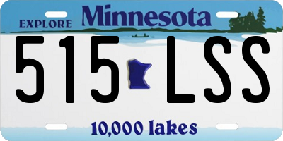 MN license plate 515LSS