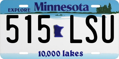 MN license plate 515LSU