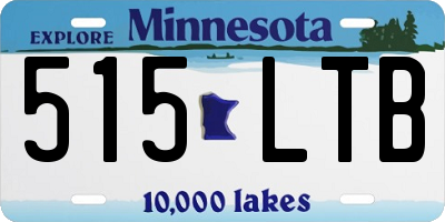 MN license plate 515LTB