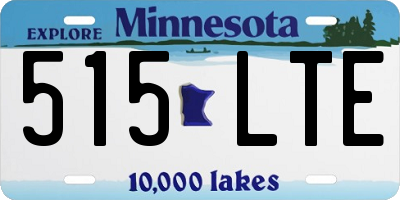 MN license plate 515LTE