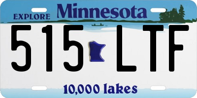 MN license plate 515LTF