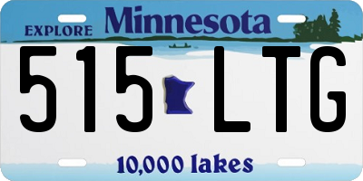 MN license plate 515LTG