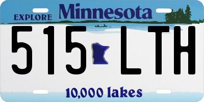 MN license plate 515LTH