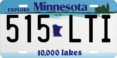 MN license plate 515LTI