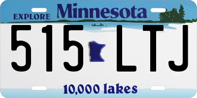 MN license plate 515LTJ