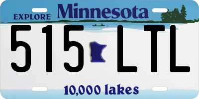 MN license plate 515LTL