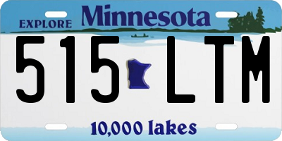 MN license plate 515LTM