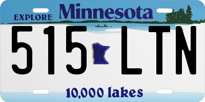 MN license plate 515LTN
