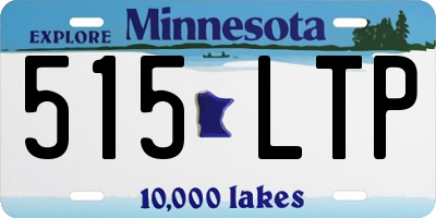 MN license plate 515LTP