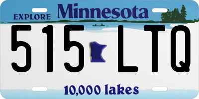 MN license plate 515LTQ