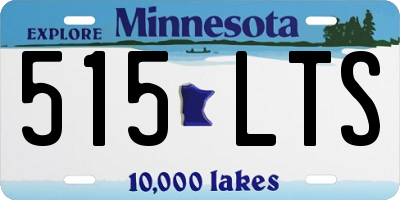 MN license plate 515LTS