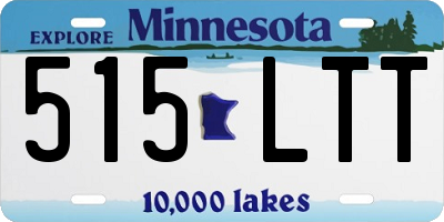 MN license plate 515LTT