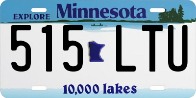 MN license plate 515LTU
