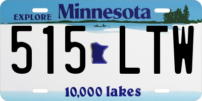MN license plate 515LTW