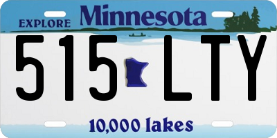 MN license plate 515LTY